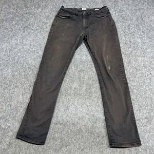 Flint And Tinder Jeans Mens 31x32 Charcoal Slim Straight Stretch Denim Splatter